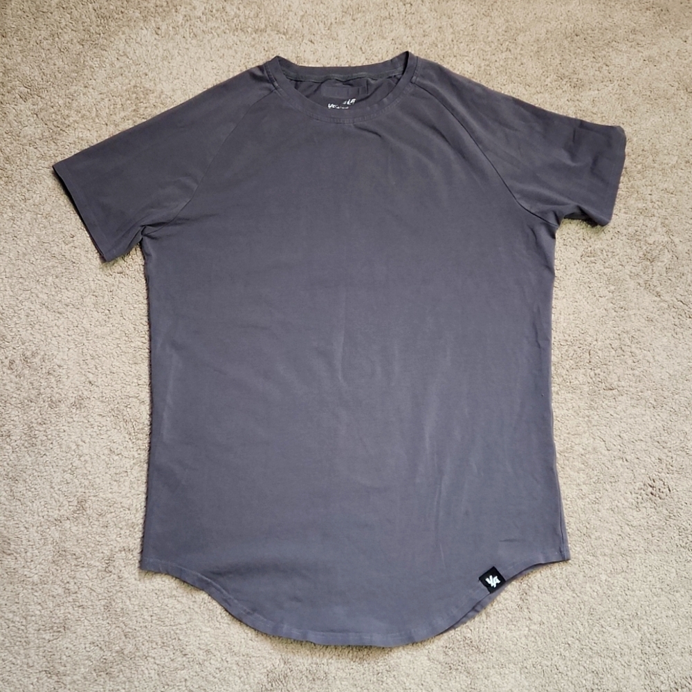 YoungLA Perfect Tee Large Grey 402 Scalloped Bottom